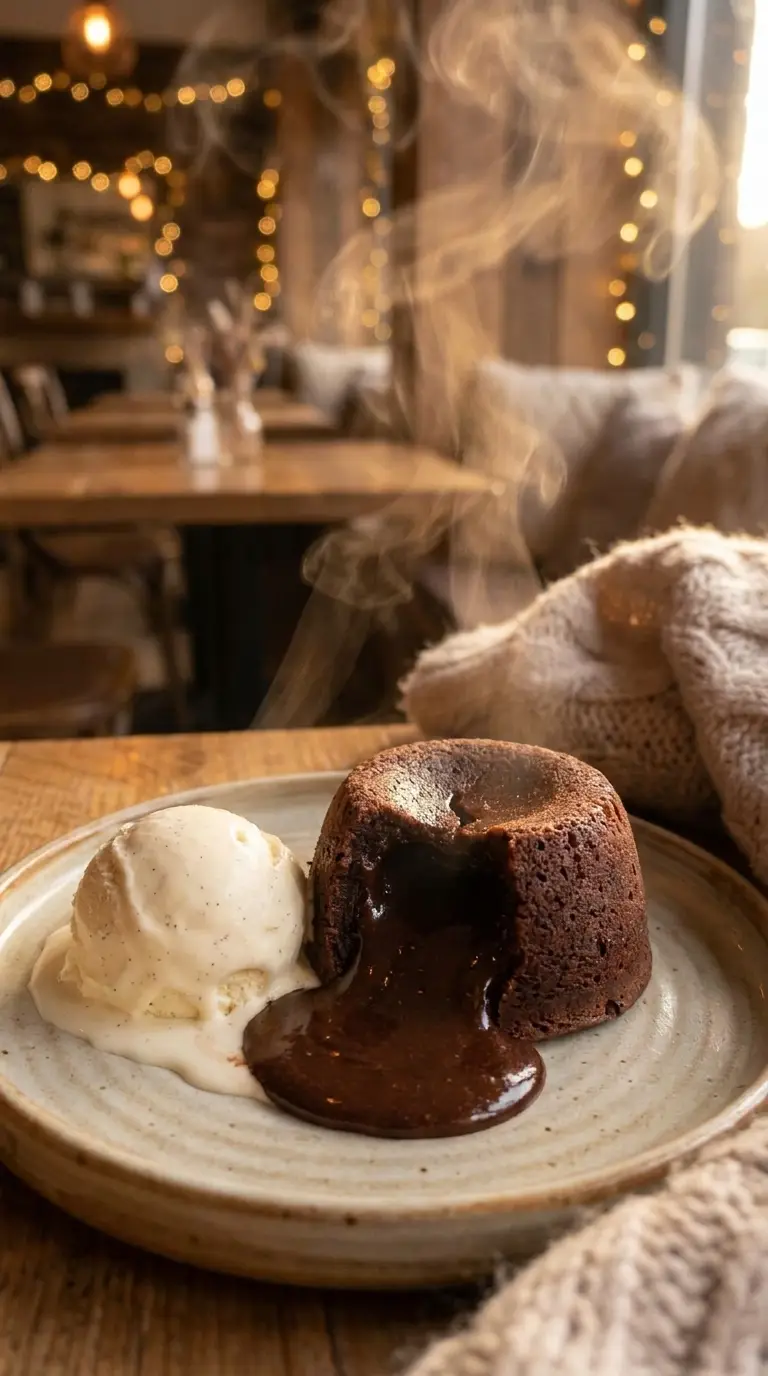 Volcán de chocolate — @dulce.local